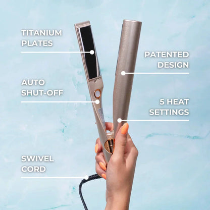 Piastra 2-in-1 – Attira gli sguardi con morbidi ricci o una lisciatura perfetta
